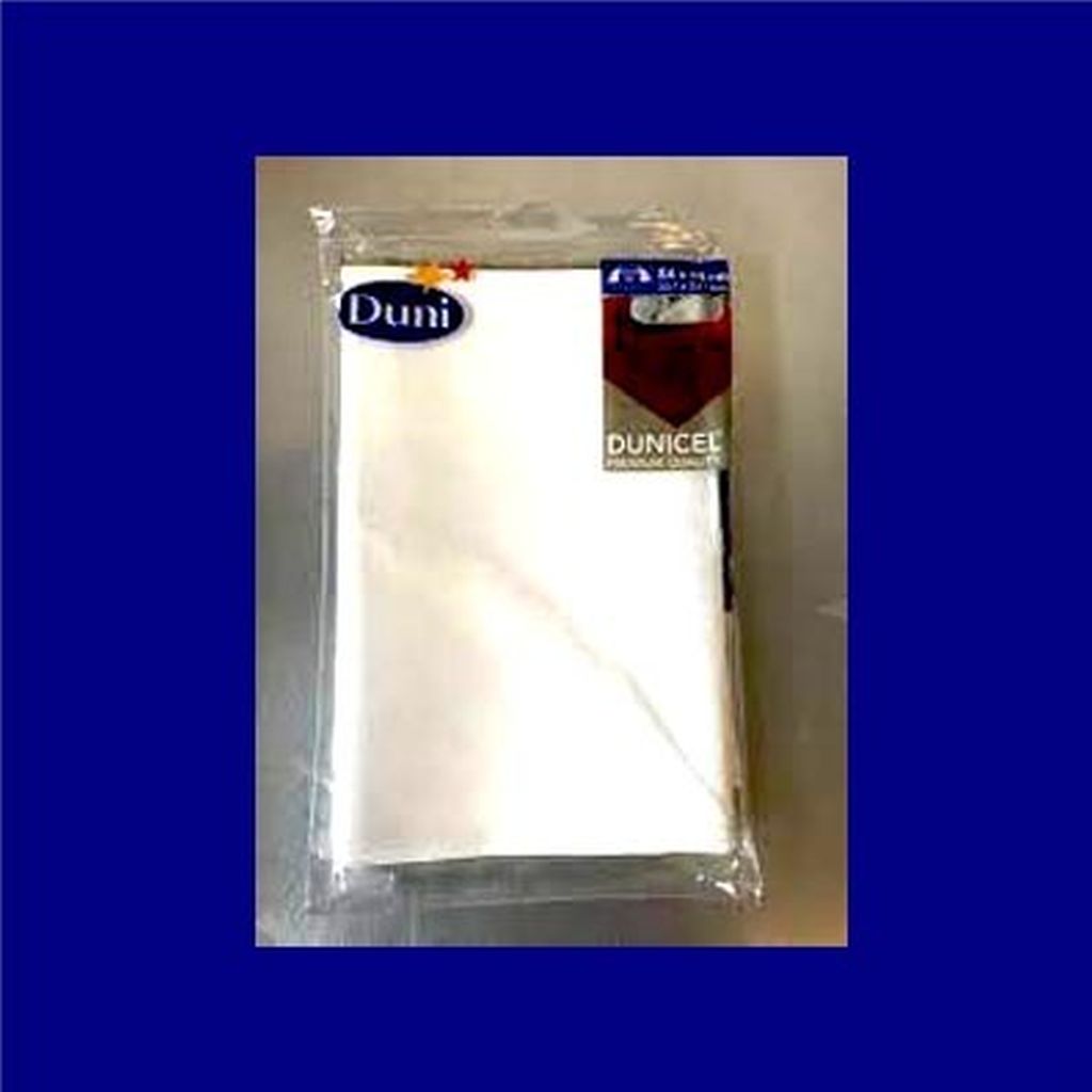 Duni Du 104078 Dunicel Premium Quality Slipcover Tablecloth (84 X 84 Cm)-White