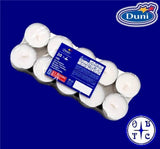Duni Du 610 Unscented Maxi Tealight Candles (10H Burn Time, 20 Pack)-White