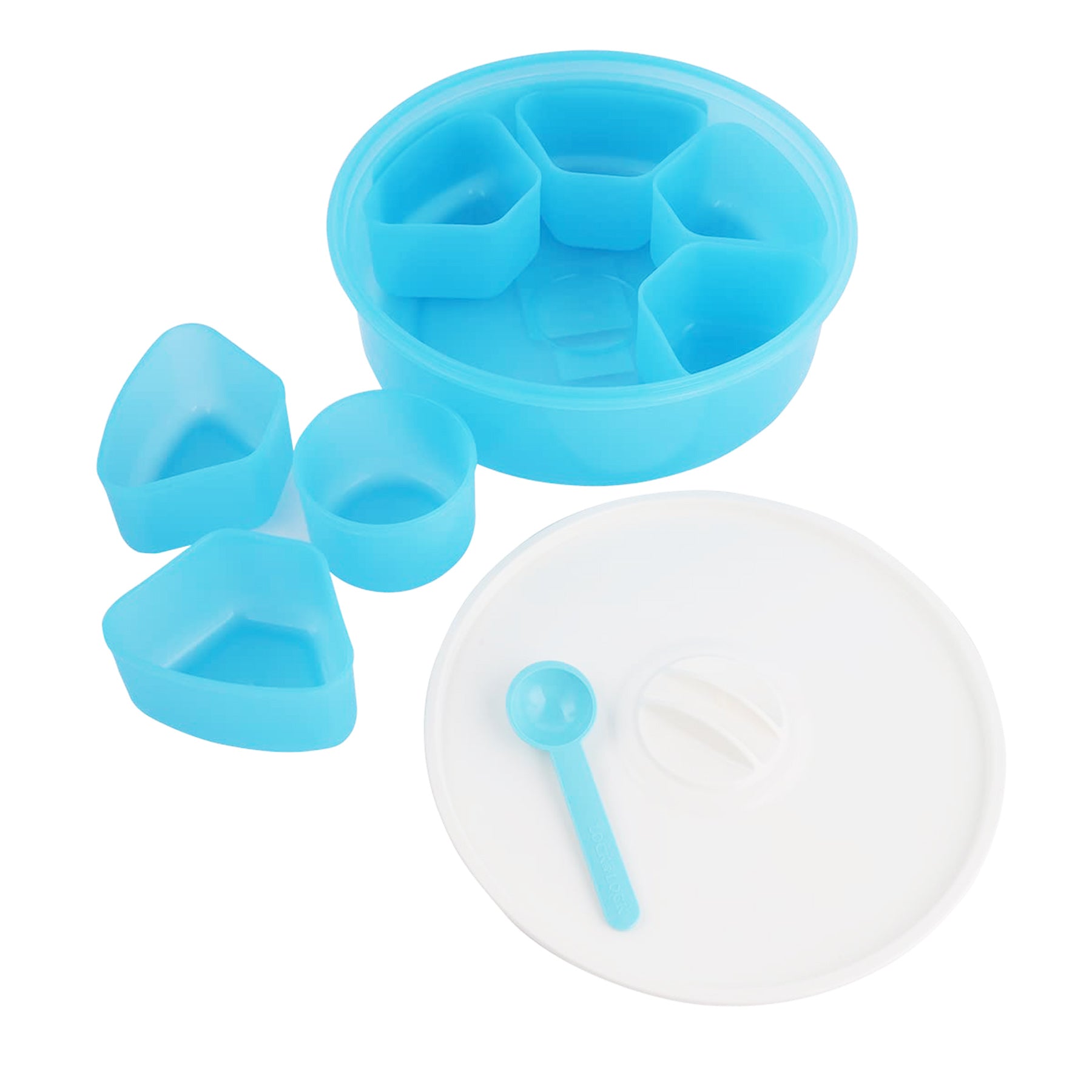 Round Food Container - Blue