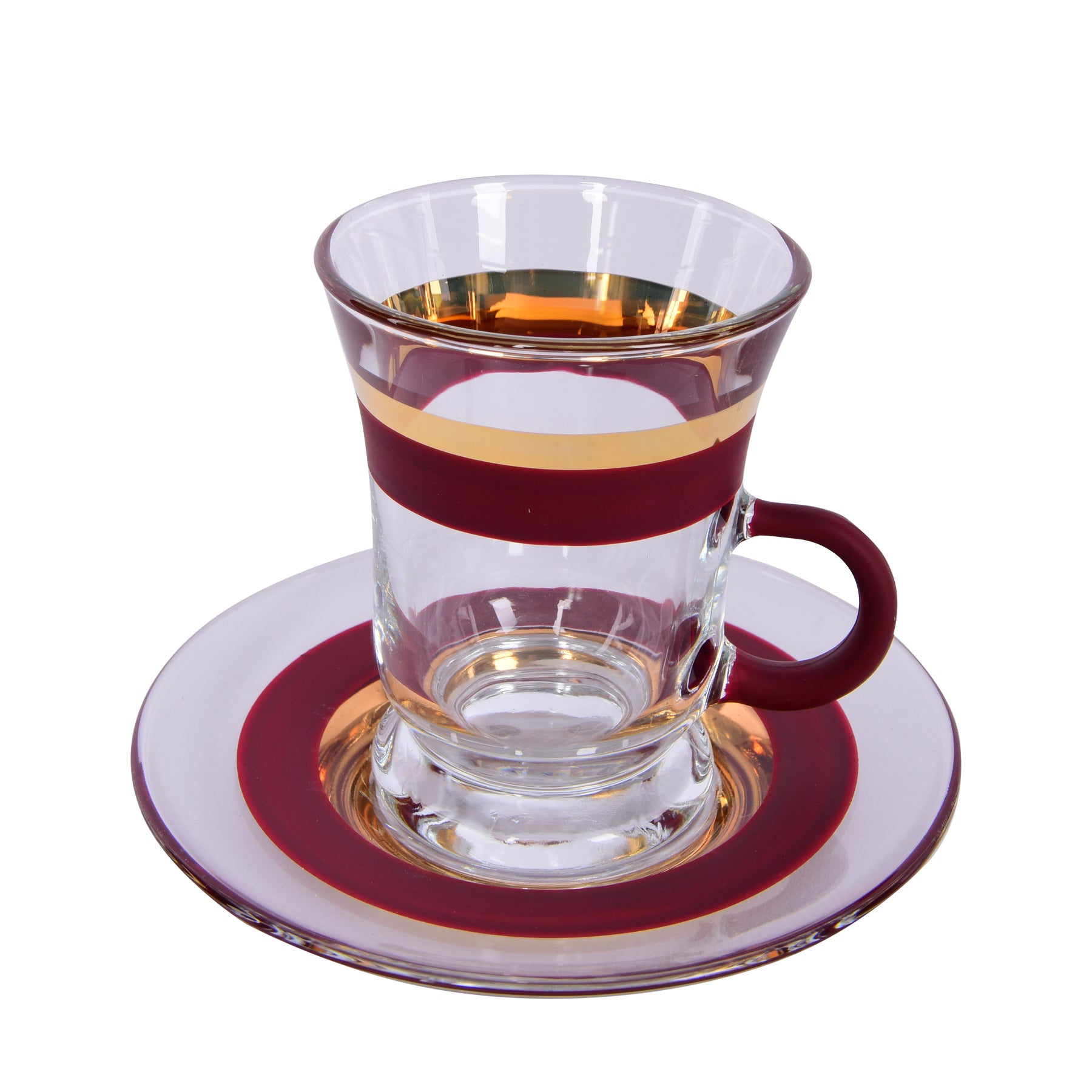 Tea cups Set, Maroon