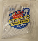 Excell Xl Partymate Premium Supper Strong Forks-White