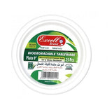 Excell Biodegradable Plate 9" 25'- White