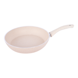 Frying Pan with handle, White