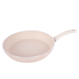 Frying Pan with handle, White