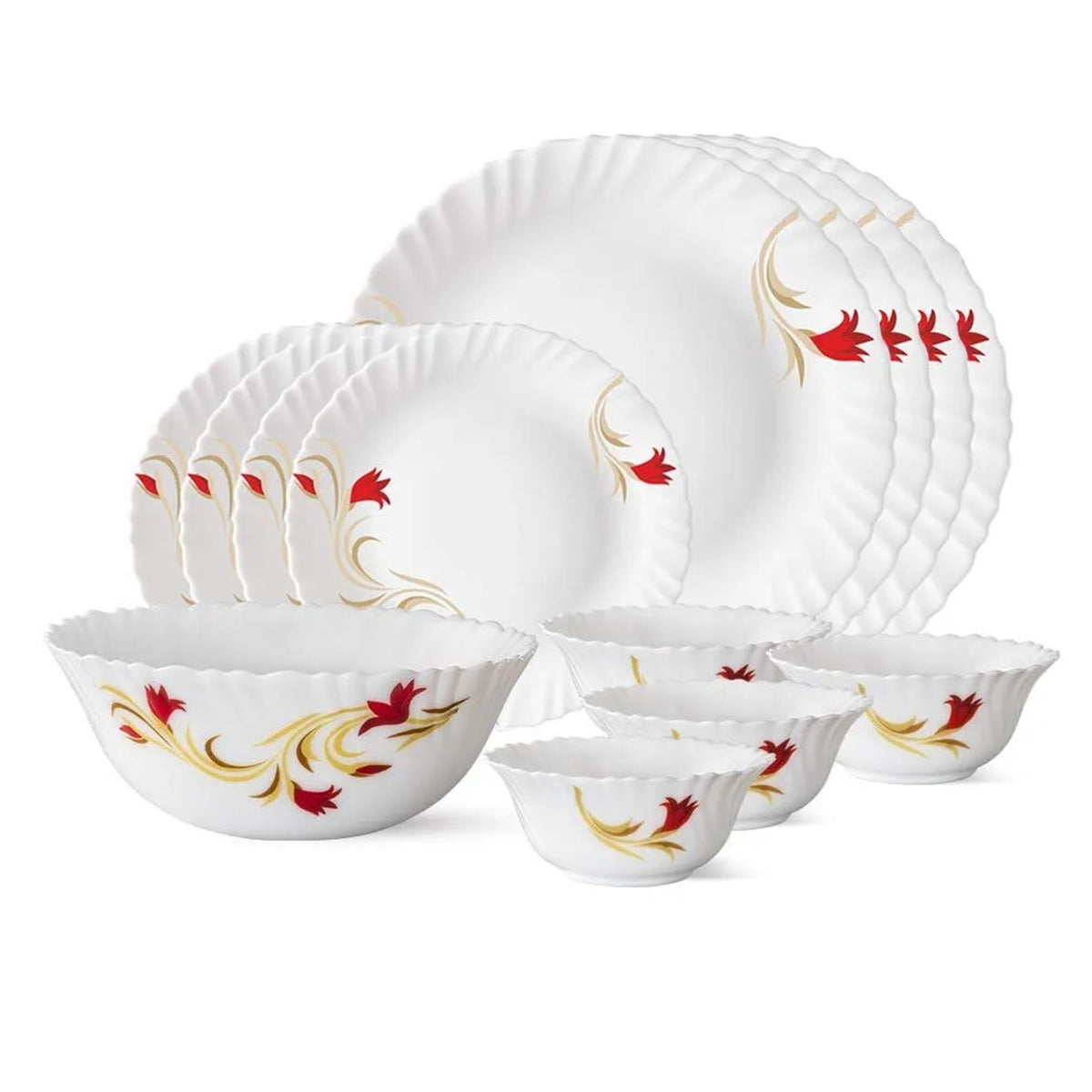 Dinner Set 18 pcs - Red Lily