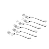 Opera Baby Fork Set - 6 Pcs - Silver
