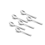 Sp Dot Teaspoon Set - 6 Pcs - Silver