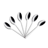 Sp White Dot Teaspoon Set - 6 Pcs - Silver