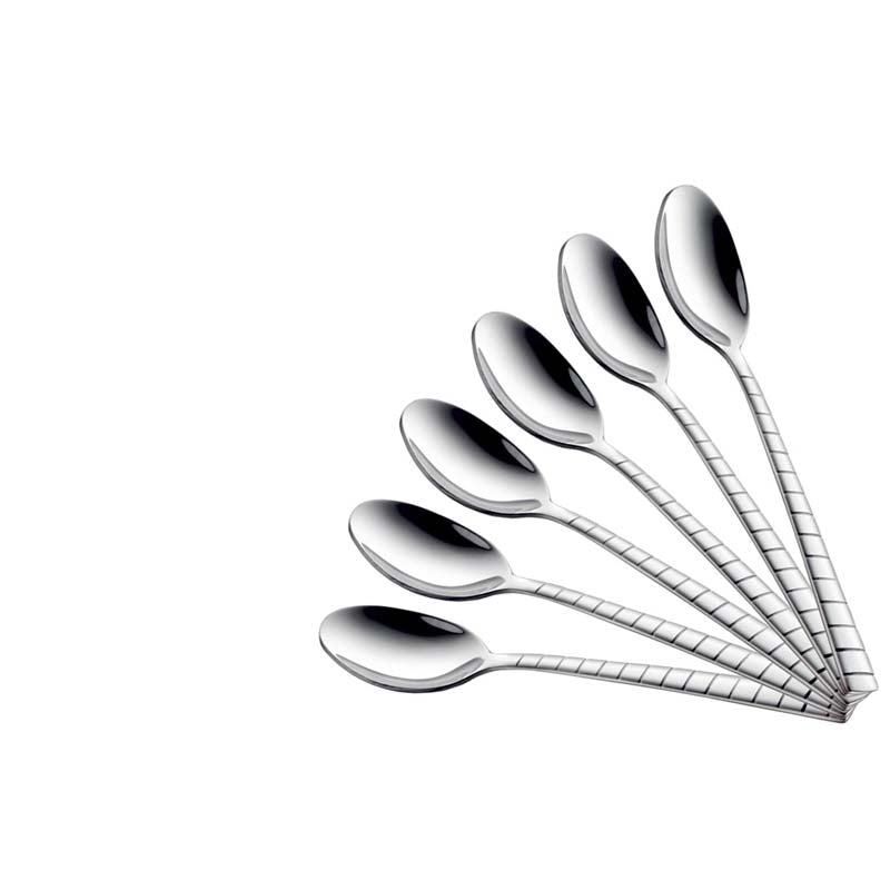 Zack Baby Spoon 6 Pcs - Silver