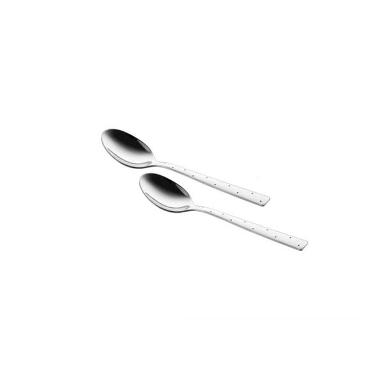 Dot Serving Spoon - Silver