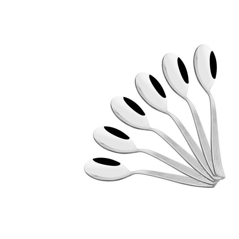Alpine Baby Spoon 6 Pcs - Silver