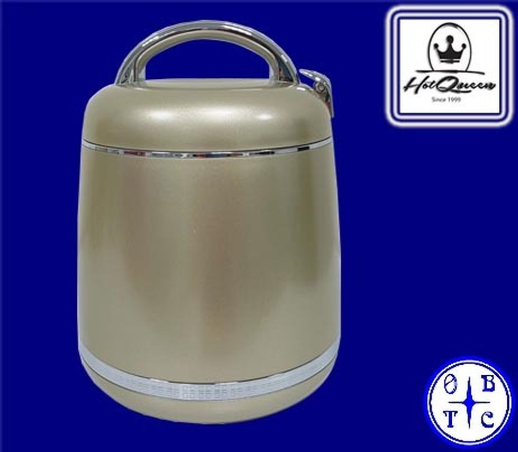 Hot Queen Tall Premium Insulated Food Wrmr 3L Hq 769-Metallic Gold