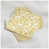 Duni 24cm Napkin 20'-White&Beige