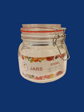 Premium Glass Storage Jar With Airtight Metal Clamp Locking Lid-Clear