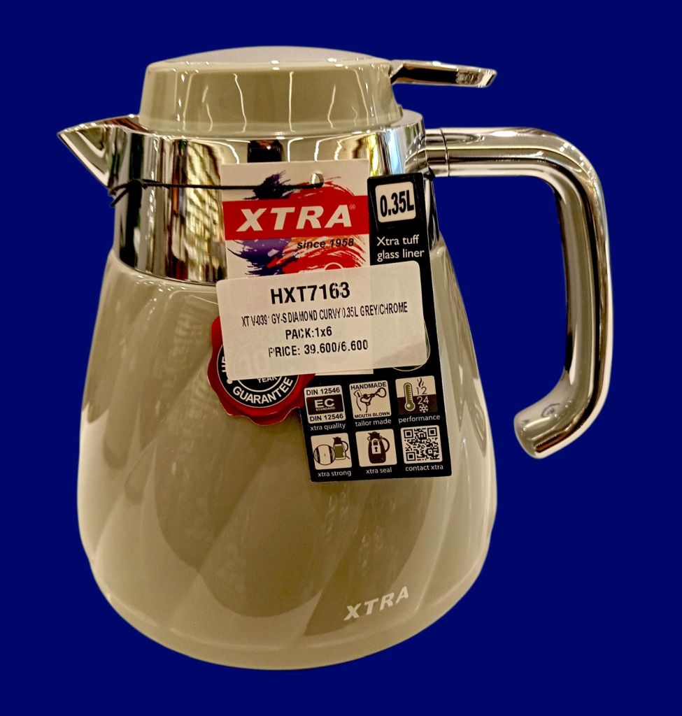 Xtra Diamond Curvy Vacuum Insulated Thermos-Beige