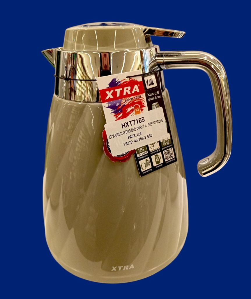 Xtra Diamond Curvy Vacuum Insulated Thermos-Beige