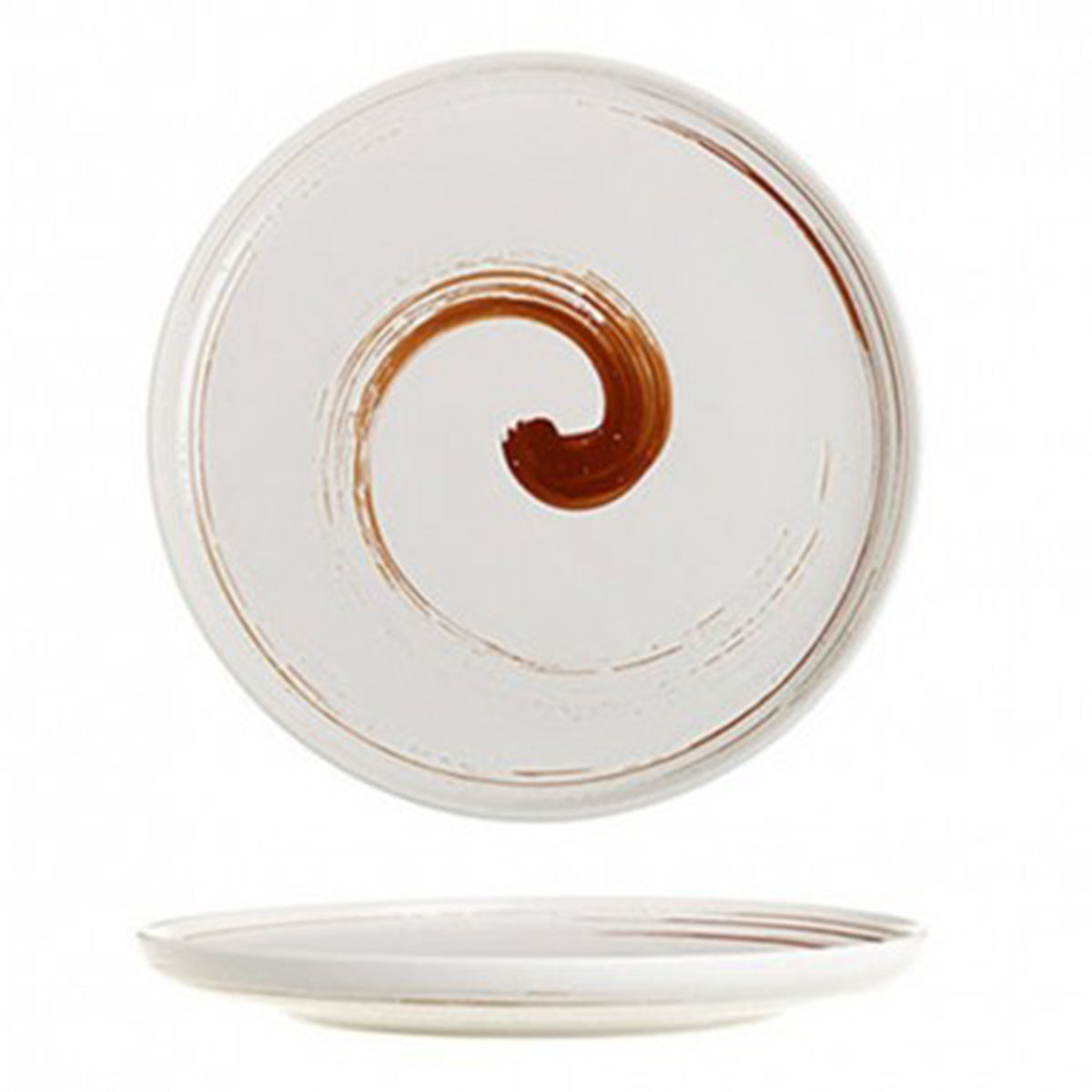 Ceramic deep Plate , White Color