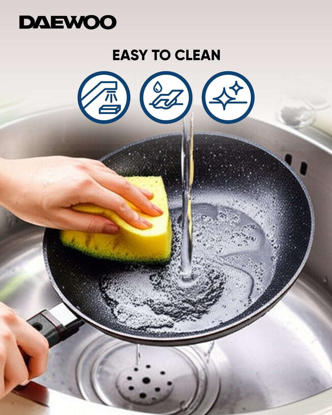 9-Piece Granite Cooking Set - Black & Grey