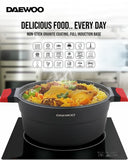 Granite Casserole Pot 24 cm - Black & Grey