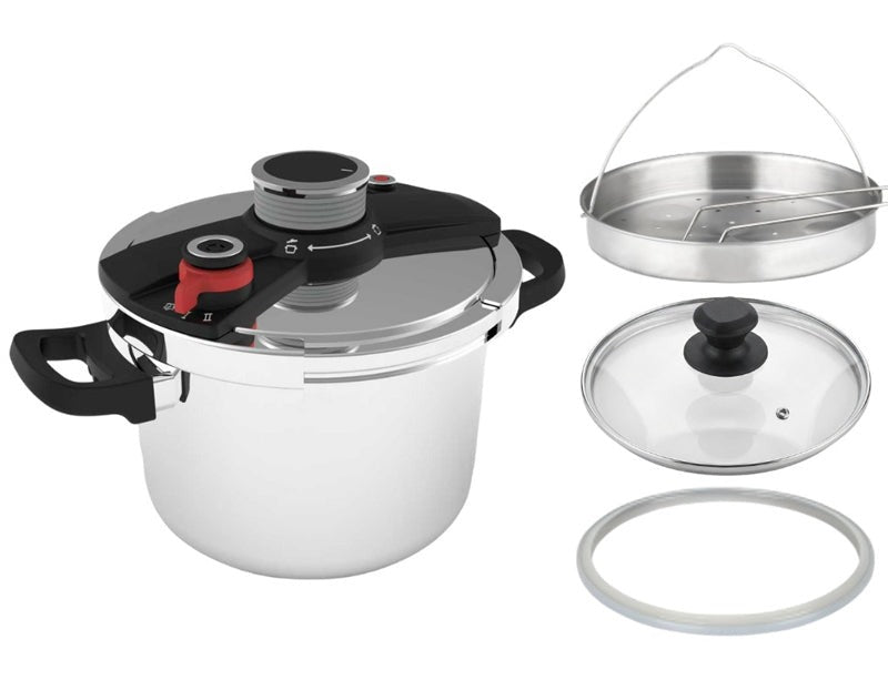 Daewoo 3-In-1 304 Stainless Steel Pressure Cooker 8L