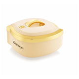 Daewoo 6L Insulated Stainless Steel Casserole – Superior Heat Retention Up To 7 Hours Food Warmer - Cream & Gold