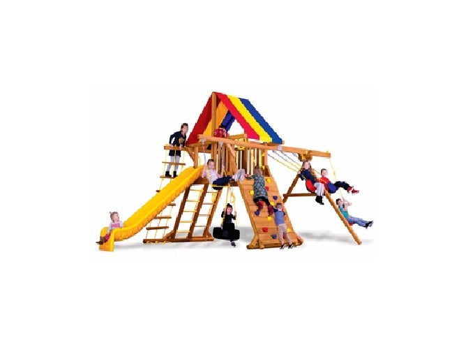 Rainbow Clubhouse With Playhouse - Multicolour