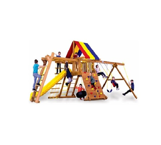Rainbow Clubhouse With Playhouse - Multicolour