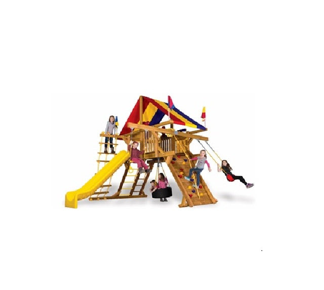 Rainbow Clubhouse With Playhouse - Multicolour