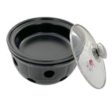 Tea Light Ceramic Pot - Black