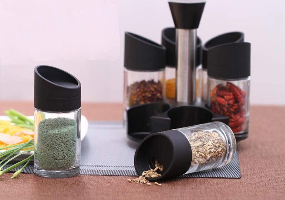 7pcs Spice rack Set - Black