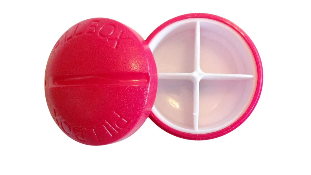 Pill Box 4 Division -Red