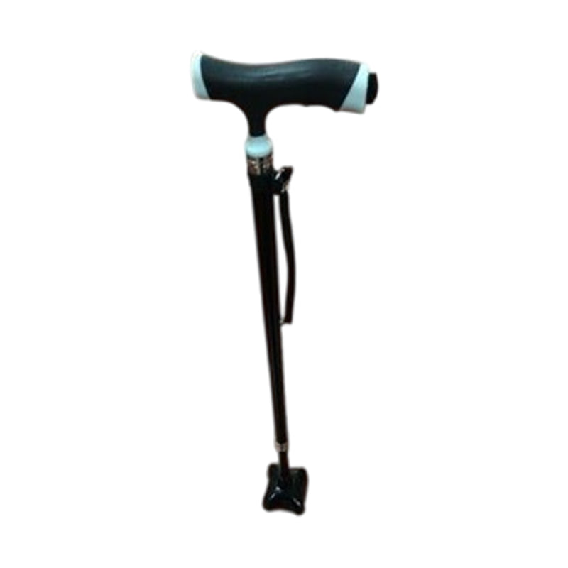 Walking Stick Extendable With Light - Black