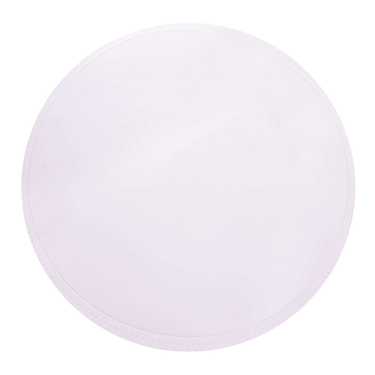 Round Place Mat , White Color
