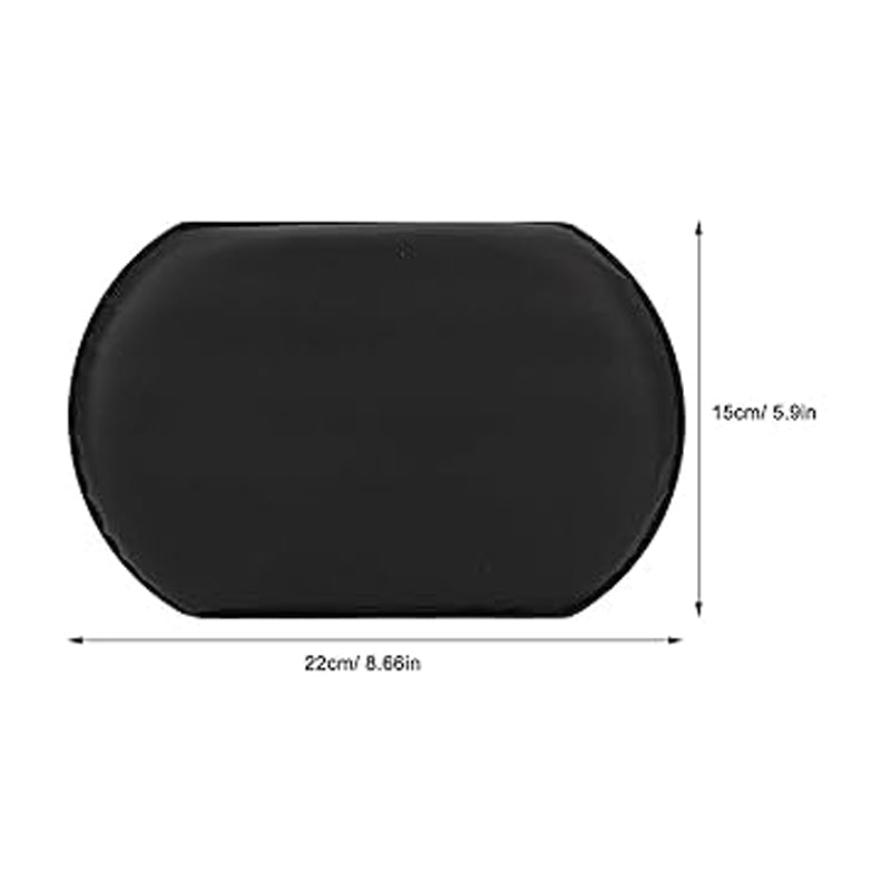 Oval Place Mat – 30 × 45 Cm - Black