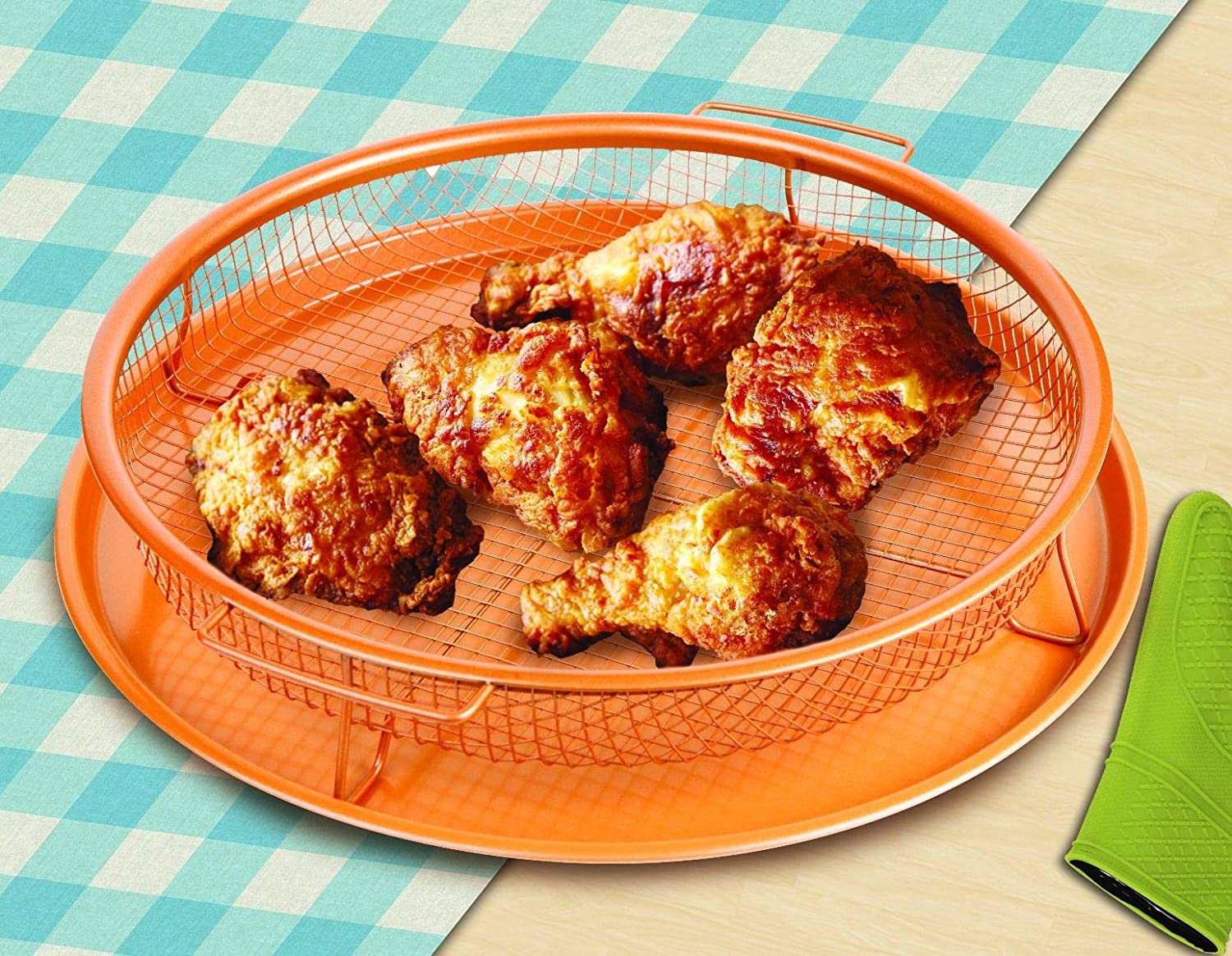 Round Copper Crisper Tray