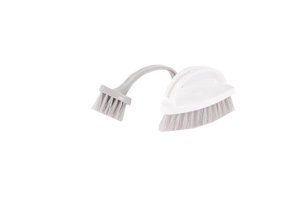 Cleaning Brush- White & Light Grey Color