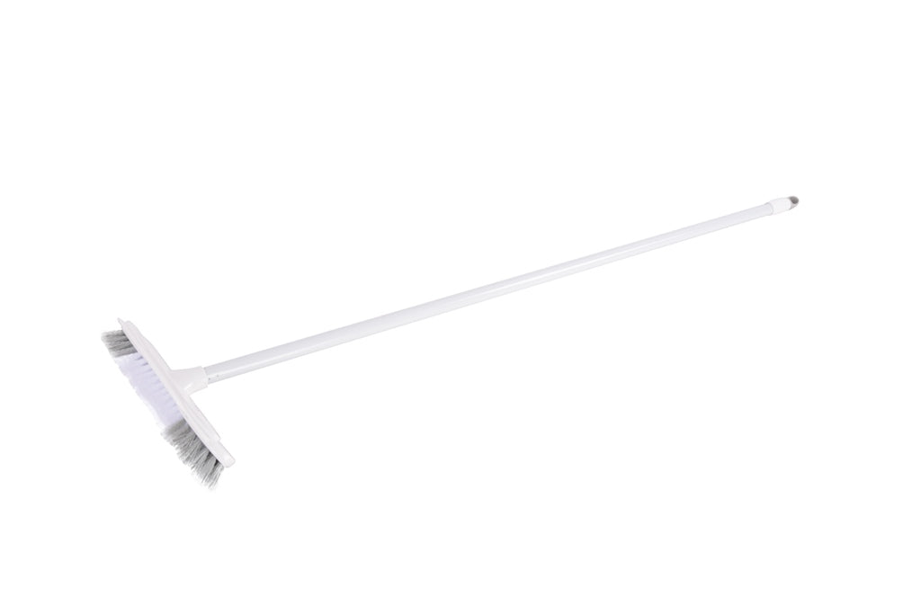 Long Handle Broom - White & Grey Color