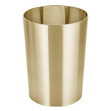 Round Steel Dustbin 24X29.5Cm -Gold