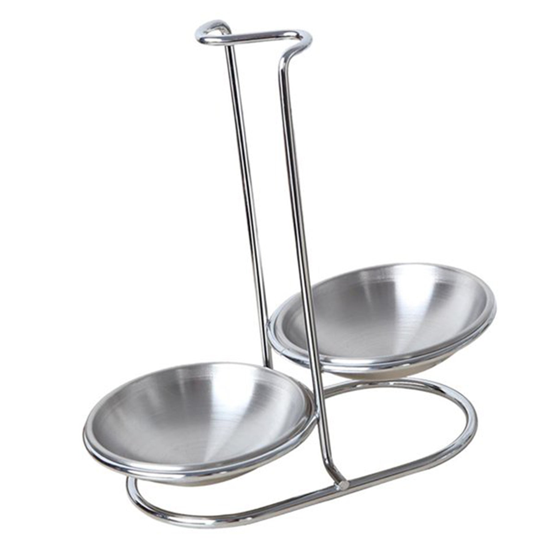 Stainless steel ladle holder double