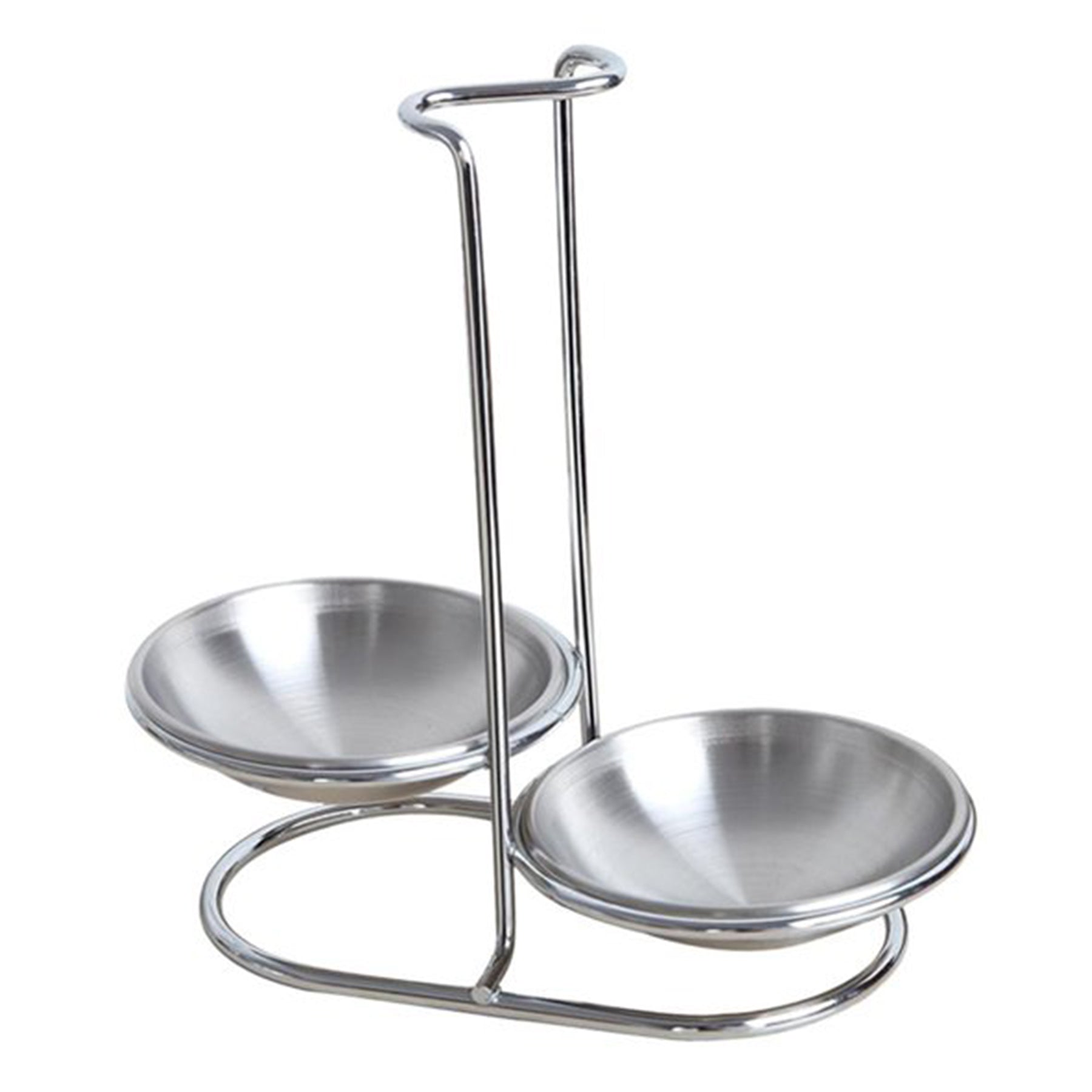 Stainless steel ladle holder double