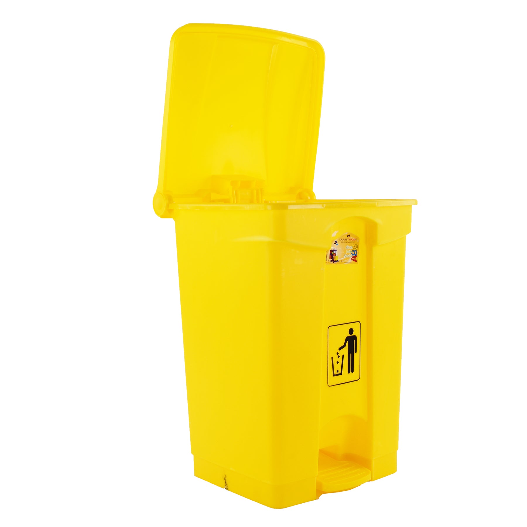 Trash can - yellow
