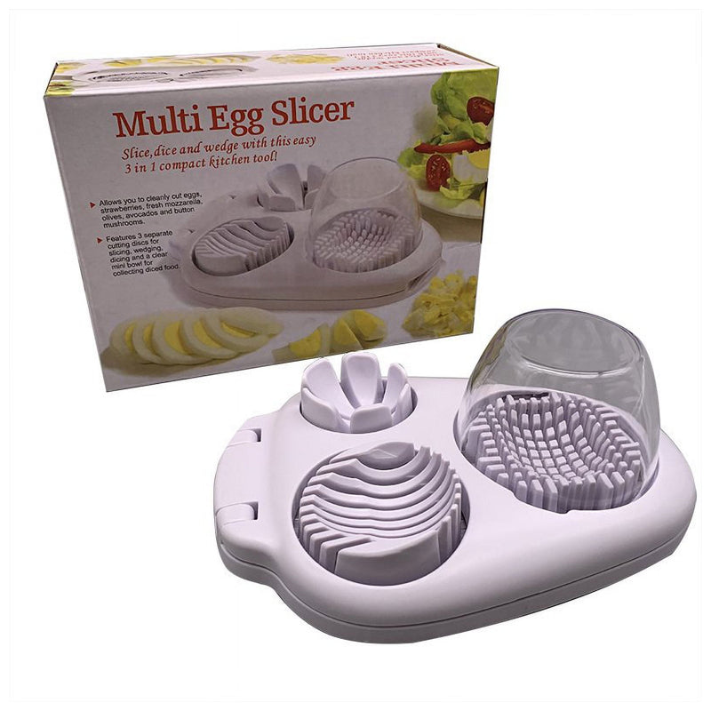 3In1 Egg Slicer Set -White