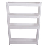 4 Tier plastic storage rack , White color.