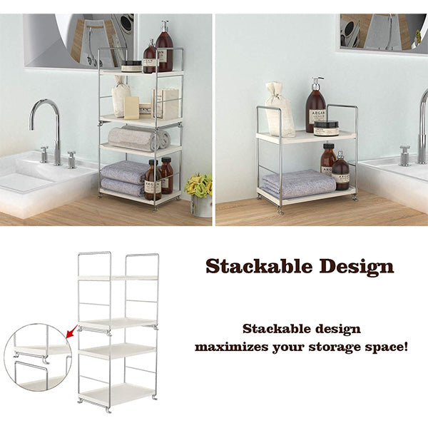 2-tier bathroom shelf