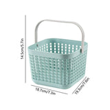 Multi Purpose Plastic Basket With Handle 19Cm - Blue