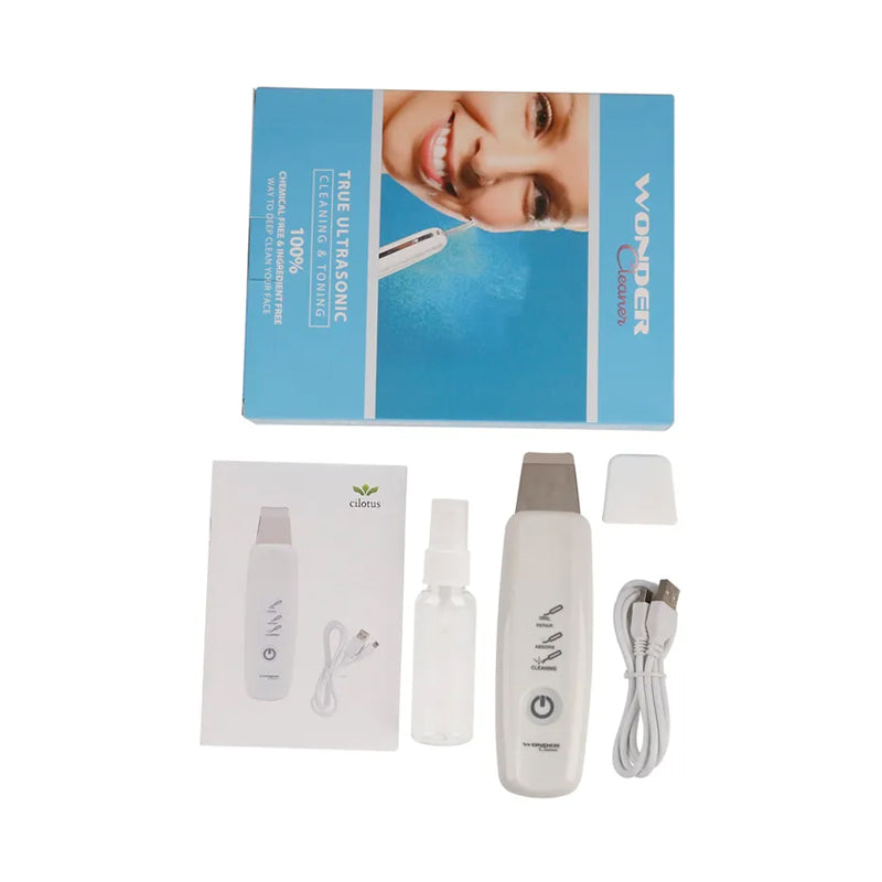 Wonder Facial Cleaner-Scrubber Usb -White