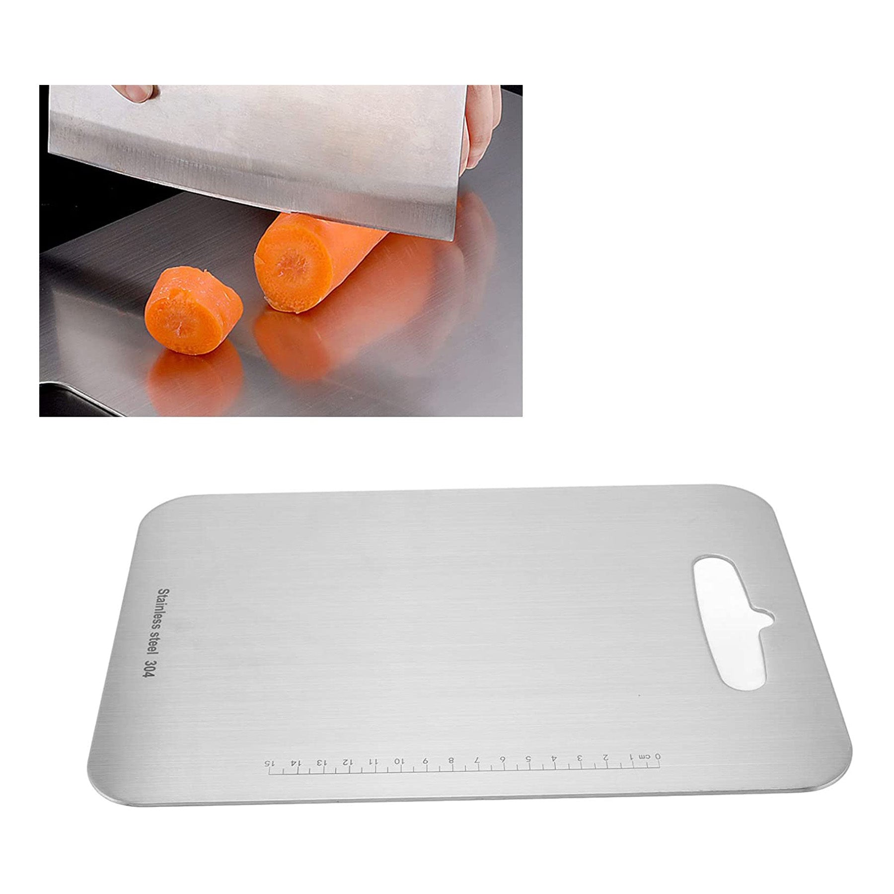 Medium Stainless Steel Cutting Board