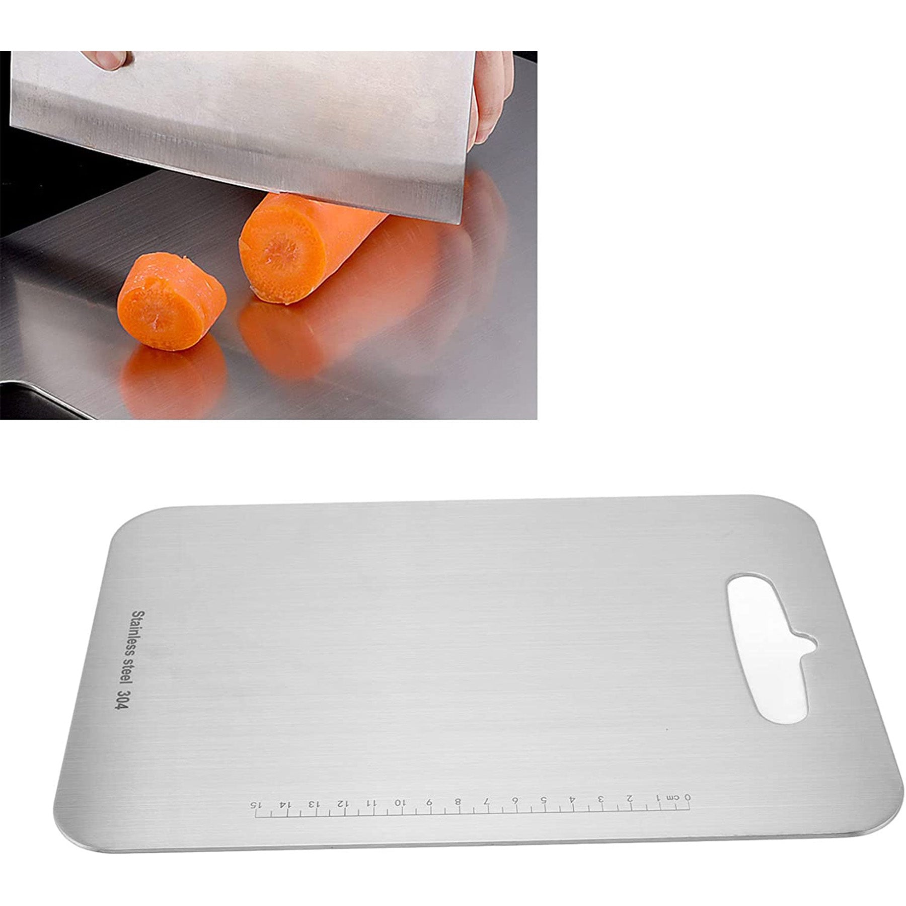 Large Stainless Steel Cutting Board