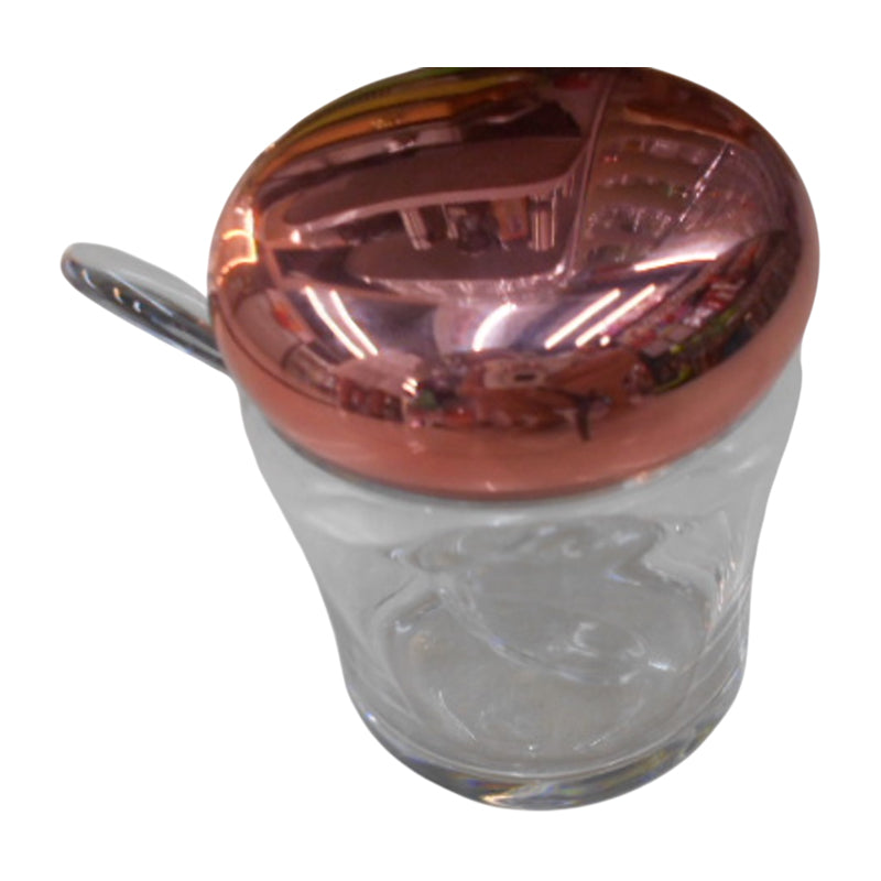 Acrylic Sugar Bowl - Clear - Orange