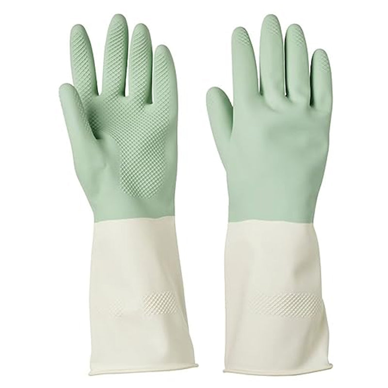 Pu Gloves Medium-Green&White
